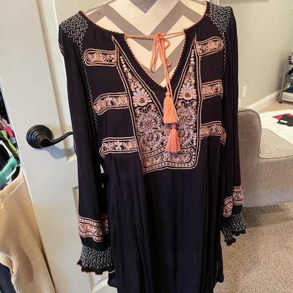 Free people long sleeve dress - Picture 1 of 4